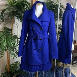 Electric Blue Trench Coat